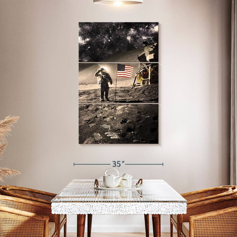 Lelar Moon Landing, 65" H x 42" W