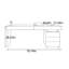 Bureau à tiroirs de rangement moderne et minimaliste-934373051