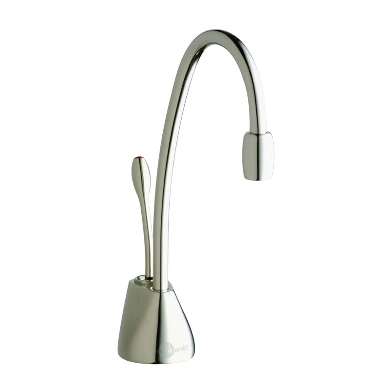 Contemporary Touch Instant Touch Hot Water Dispenser, Polished Nickel