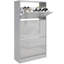 Blisswood High Gloss 3 Drawer Flip Down Shoe Storage Free Standing Cabinet For Hallway-1810147590