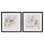«Botanical Light Leaves», ensemble de 2 reproductions encadrées sous verre, par Raymond Powers