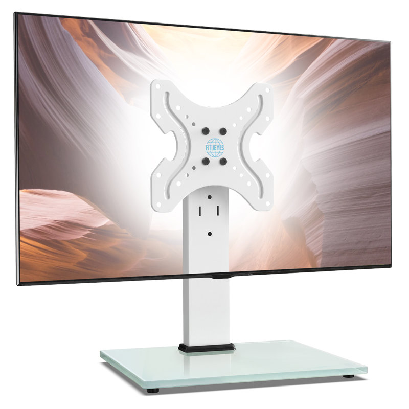 Support de bureau pour écrans pouvant supporter jusqu'à 99 lb, Blanc