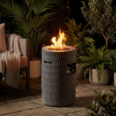 26"  Outdoor Gas Patio Fire Pit 40,000 BTU