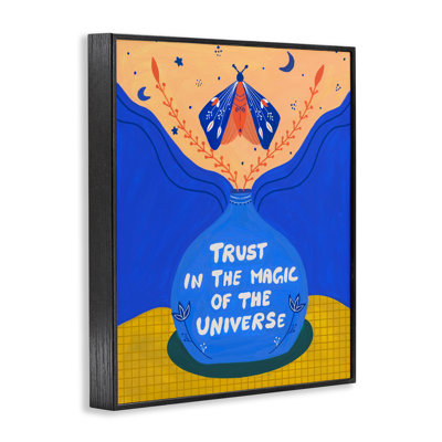 Trust In Magic Of Universe Framed Giclee, design by Nabeela Rumi