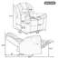 Fauteuil inclinable manuel de cinéma maison avec bande lumineuse à DEL pour le salon, la chambre à coucher, brun-1438614608