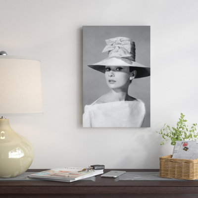 " Audrey Hepburn In A Tall Two-Bowed Hat "