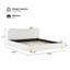 Lit tapissier Boucle avec tête de lit Wave-613308737-613308740
