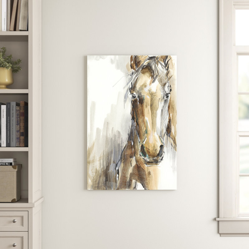 Cadeau cheval I - impression sur toile tendue, H 36 po x l 24 po x P 1 po