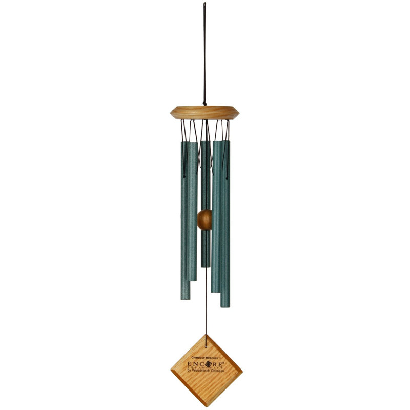 Metal Astrology & Stars Wind Chime, Verdigris