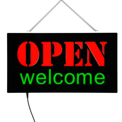 Open and Welcome LED High Brightness Window Displaying Board Light Sign