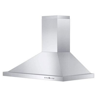 Hotte murale sans conduit 30 pouces 700 CFM en argent