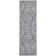 Lyiah Oriental Machine Washable Polyester Area Rug in Gray