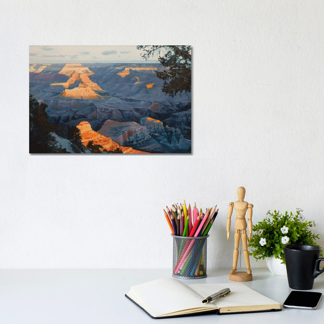 Grand Canyon bei Sonnenaufgang I von Nick Savides - Galerie-verpackte Leinwand Giclée