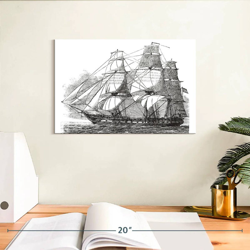 Aletra USS Constitution, H 8 po x l 12 po