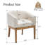 Chaise de salle à manger de style Mid-Century avec dossier incurvé et pieds en bois-435405068