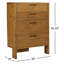 Commode 4 tiroirs Agardi - brun