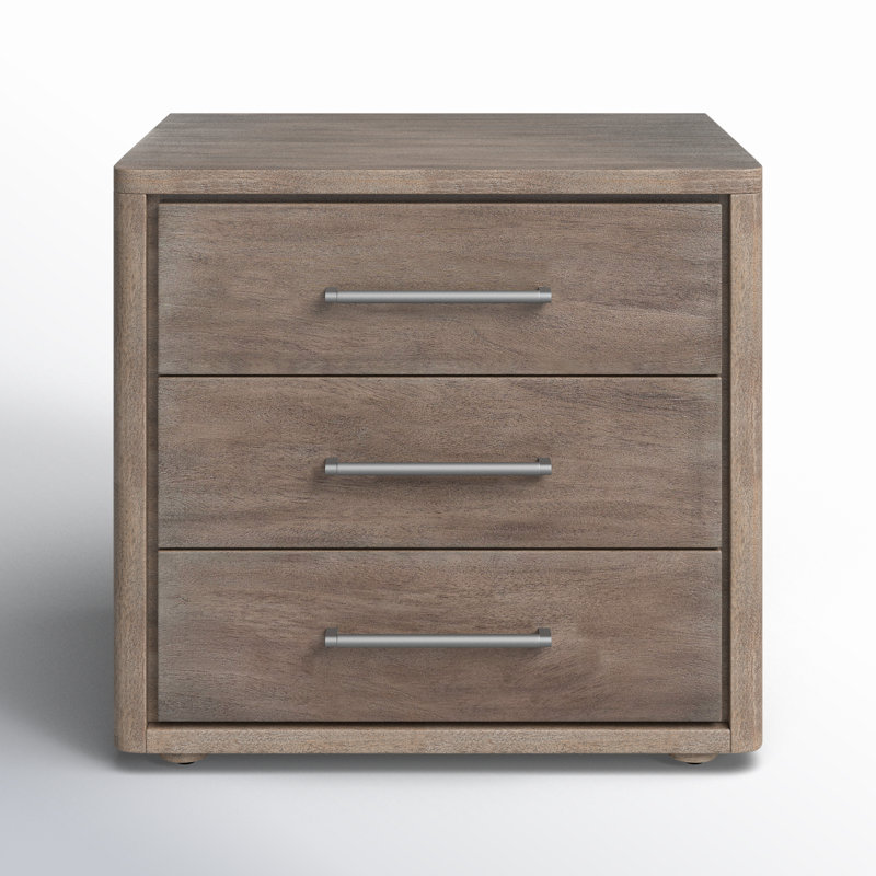 Atherton 3 - Drawer 26" Nightstand, Ash Brown