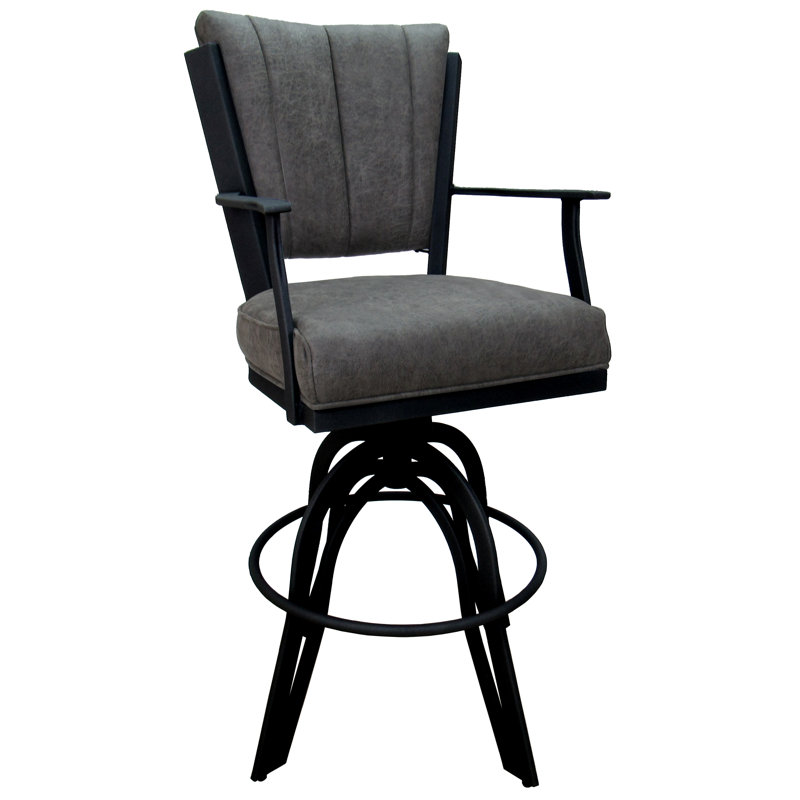 Tabourets de comptoir en métal Custom, Noir, Wapiti du Nord-Ouest, Tabouret de comptoir (siège d'une hauteur de 26 p
