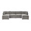 Canapé modulaire de coin avec repose-pieds Annai-1193278228