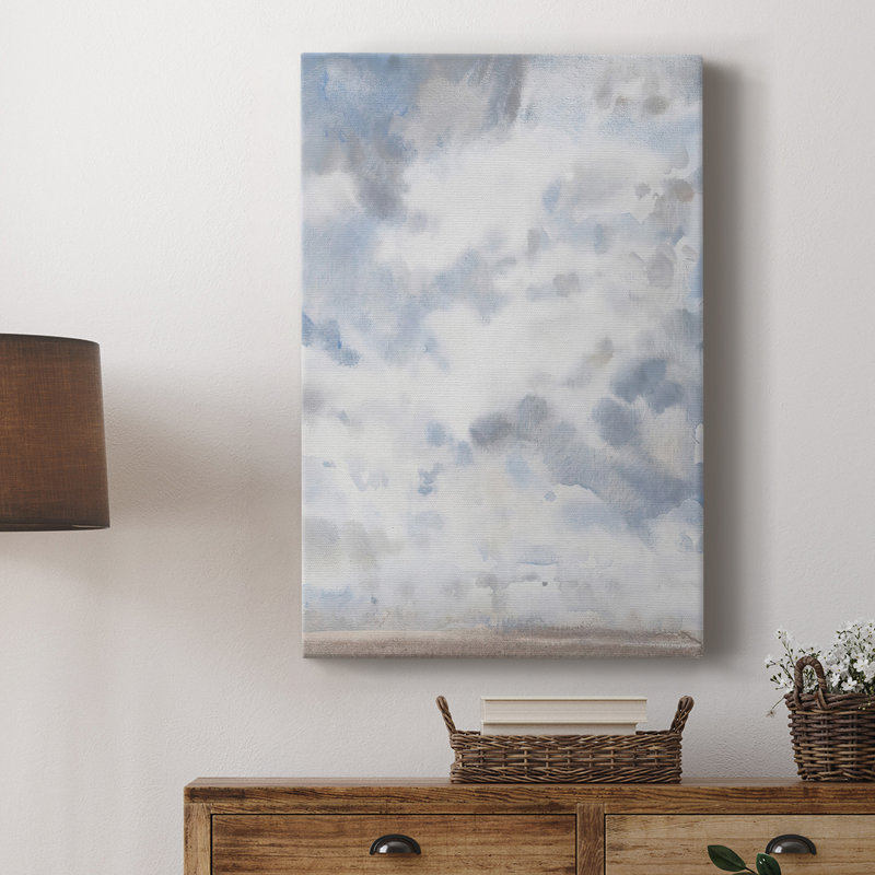 Bleu ciel IV - galerie Cavas sur mesure, H 48 po x l 32 po
