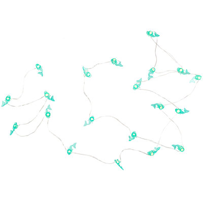 10-Count LED Teal Mermaid Fairy Lights - Warm White