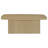 Harolyn Rectangular Pedestal Coffee Table with Woodgrain Finish, Greige