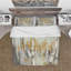 Ensemble de housse de couette en argent et jaune Birch Forest - Microfibre polyester-38758786