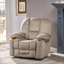 Fauteuil inclinable manuel rembourré en tissu FlowLuxe
