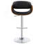 Tabouret de bar réglable noir et chrome