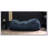 Midnight Blue Suede Cylindrical Bean Bag, 6.5 Foot, Soft And Stylish For Modern Living Spaces