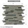 Talence Random Sized Glass Linear Mosaic Wall Tile