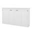 Lit escamotable horizontal, lit escamotable en bois Farmhouse, lit plateforme mural en bois