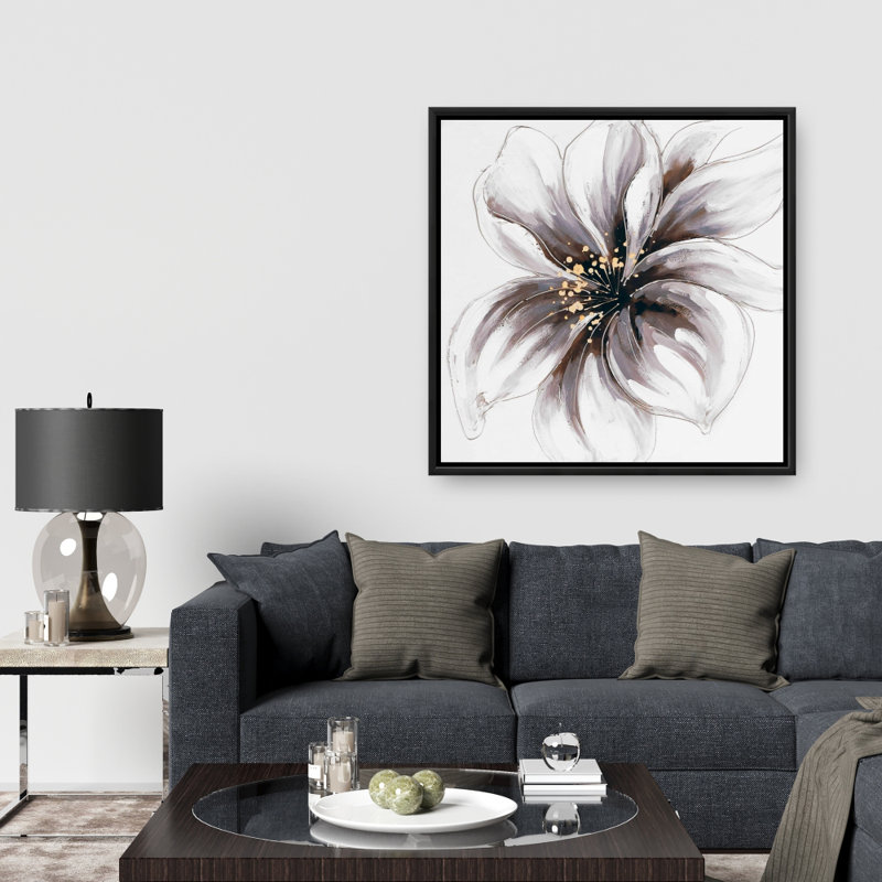 Purple Orchid - Floral Canvas Art for Living Room Decor