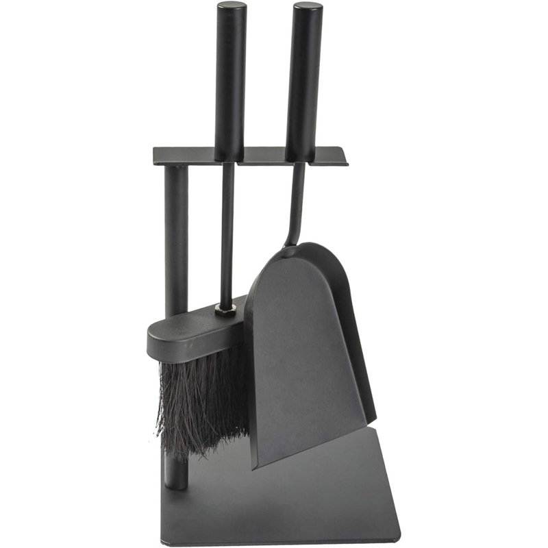 13.4 Inch All Black Fireplace Tools Set