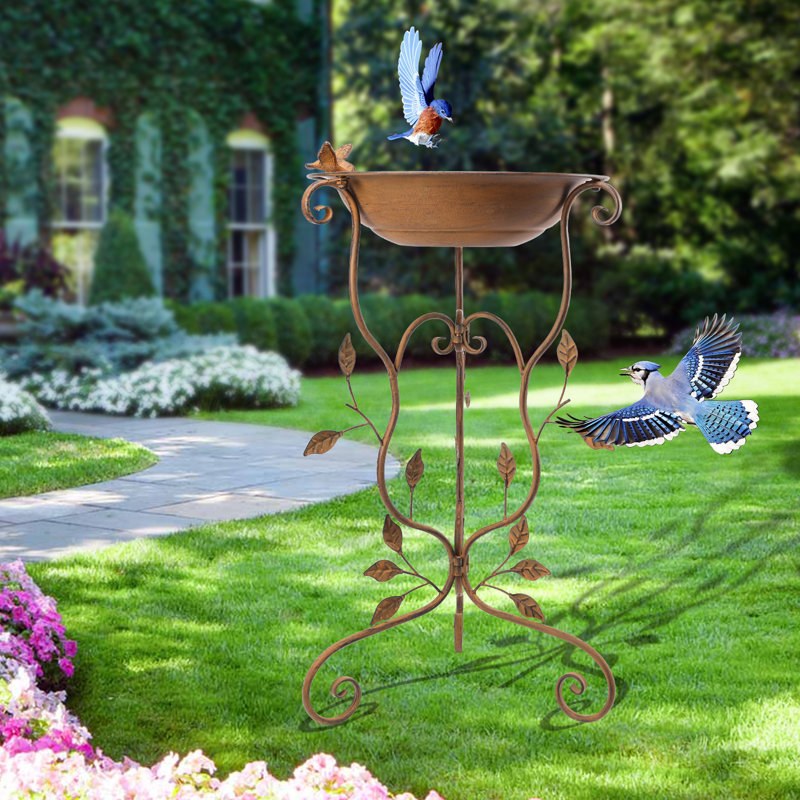 Rhogan Metal Birdbath