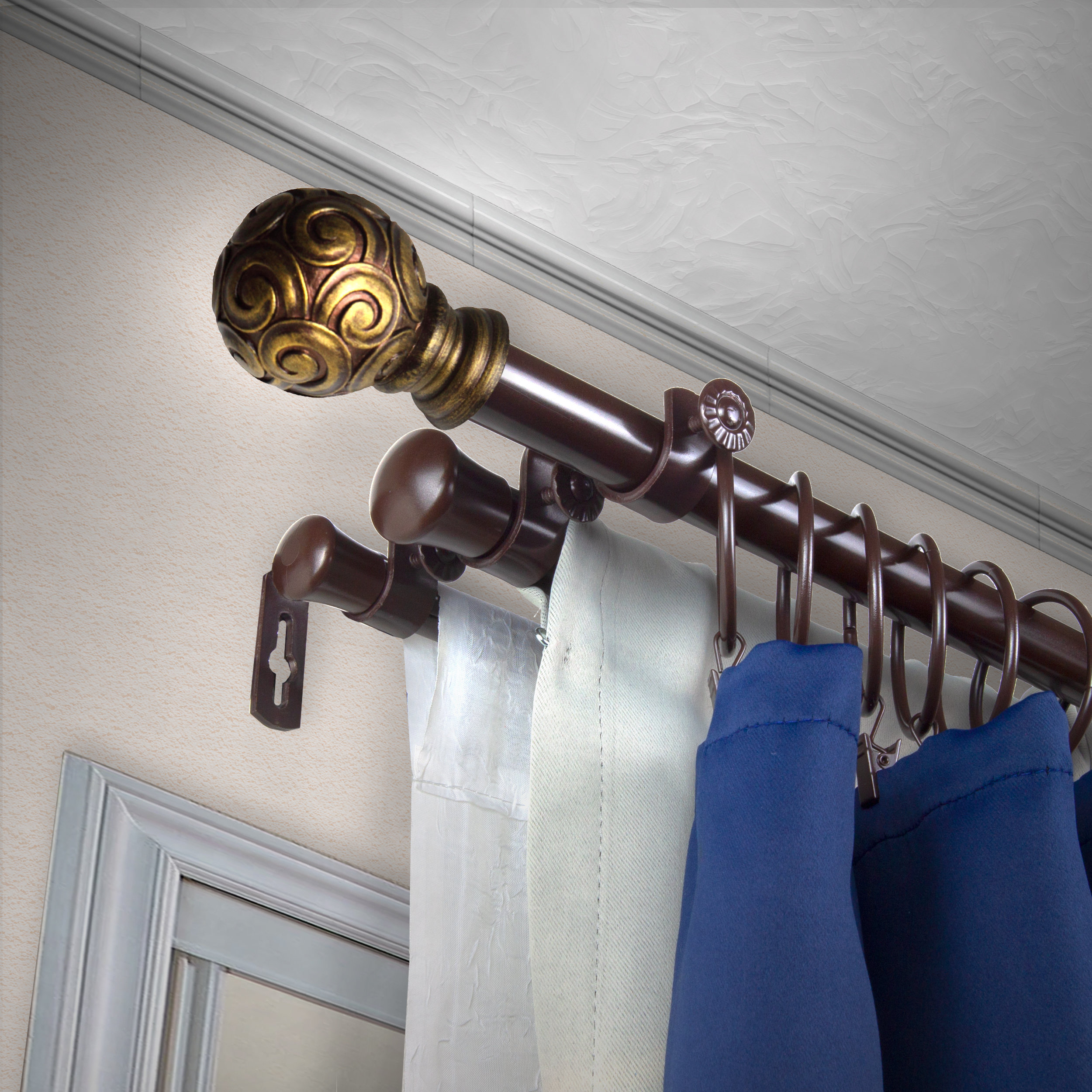 Bloomsbury Market Abinayan Steel Adjustable Curtain Rod Set Wayfair