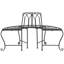 Abia Wrought Iron Outdoor Tree Bench-1349465082