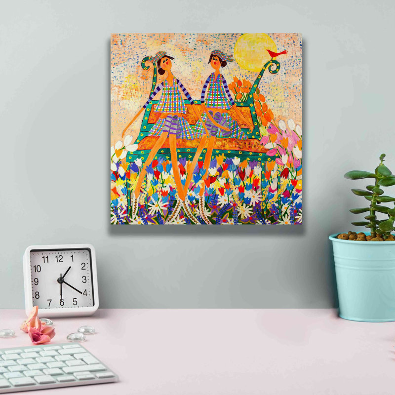 «The Cardinal» par Caroline Benchétrit, impression sur toile giclée sur toile, H 12 po x l 12 po x P 0,75 po