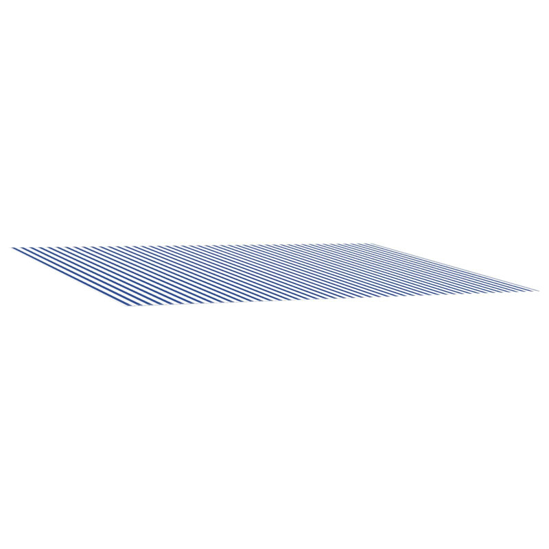 VidaXL Retractable, 250cm W x 200cm D, Blue/White Striped