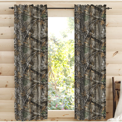 Cotton Blend Room Darkening Curtain Pair