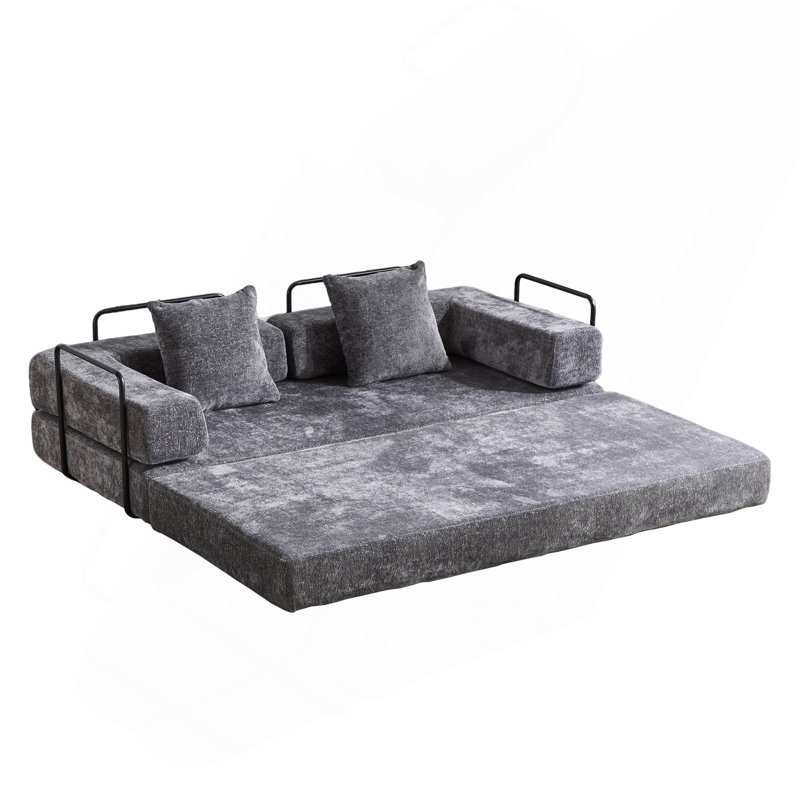 Canapé de plancher, Chenille grise foncée