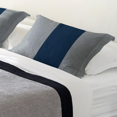 Seattle Football Polyester Striped Sham Set