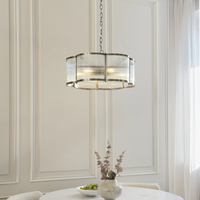 Anesty Scallop 3 - Light Drum Chandelier, 5