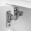 Meuble-lavabo avec lavabo simple, 1 tiroir et 2 portes à fermeture en douceur-257371322