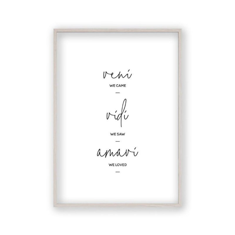 Print, White Oak Frame, 41 cm H x 31 cm W x 2.5 cm D