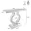 100cm Glass Top Console Table