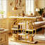 Table de canapé moderne, console chic avec tablettes à plusieurs niveaux, table d'entrée polyvalente, console de rangement, table d'appoint (seulement 1 console)