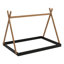 Lit sur pied avec structure triangulaire