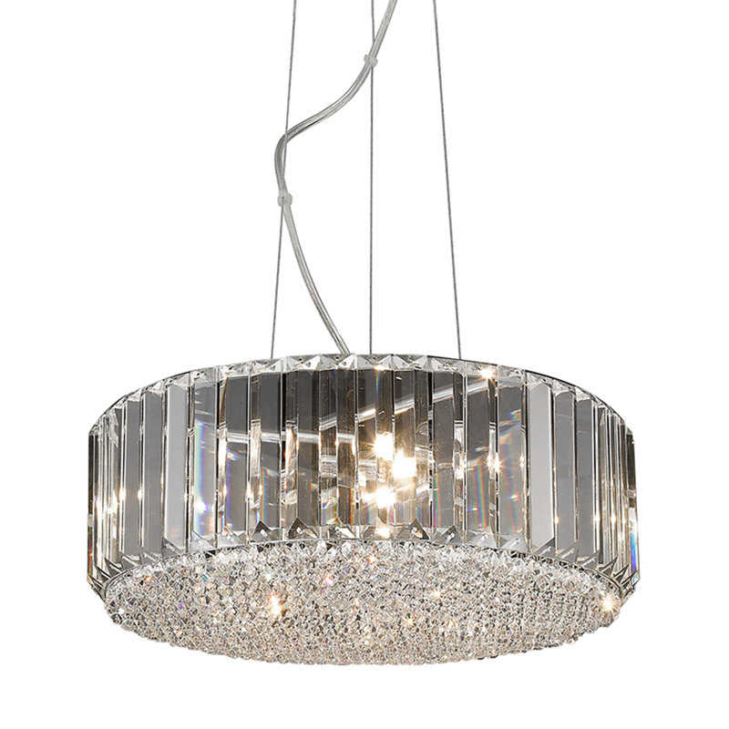 5 - Light Chrome Drum Pendant