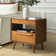 Nawaal 2 - Drawer Nightstand with Integrated Charging Station and Pull-Out Tray
